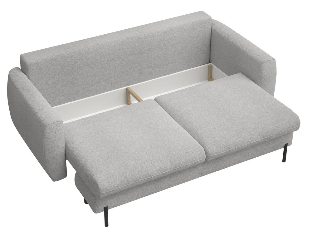 Sofa-lova SEANE, pilka bouclé