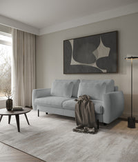 Sofa-lova SEANE, pilkas šenilas