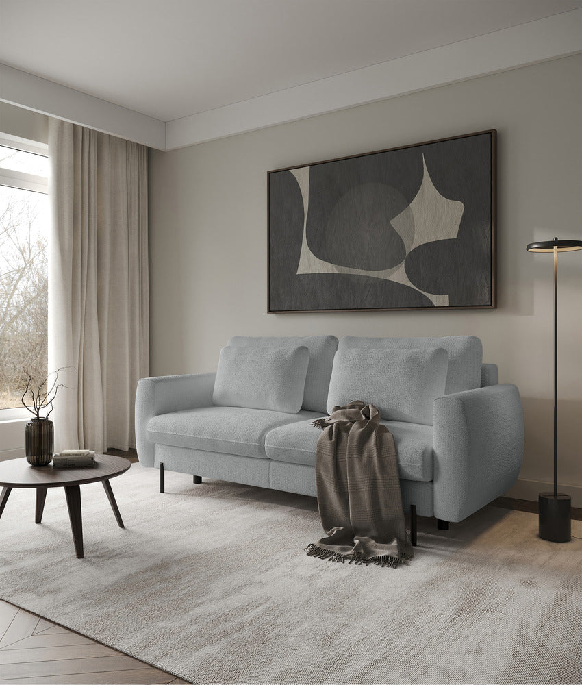 Sofa-lova SEANE, pilkas šenilas