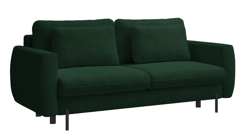 Sofa-lova SEANE, butelio, žalias šenilas