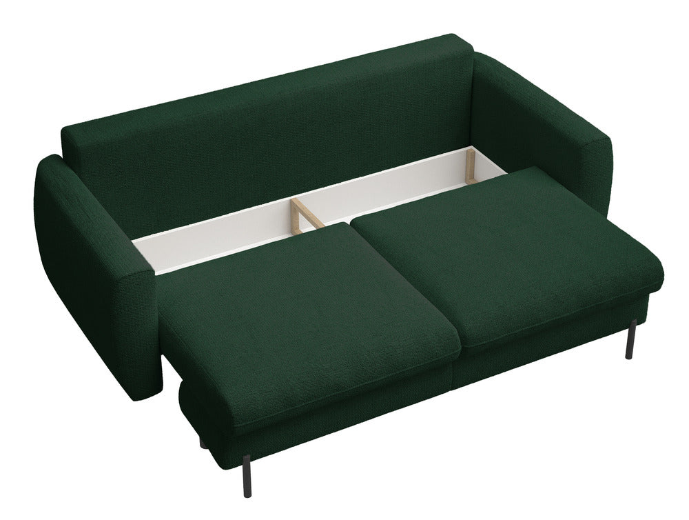 Sofa-lova SEANE, butelio, žalias šenilas