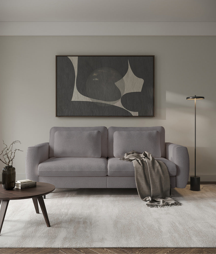 Sofa-lova SEANE, pilkai smėlinis šenilas