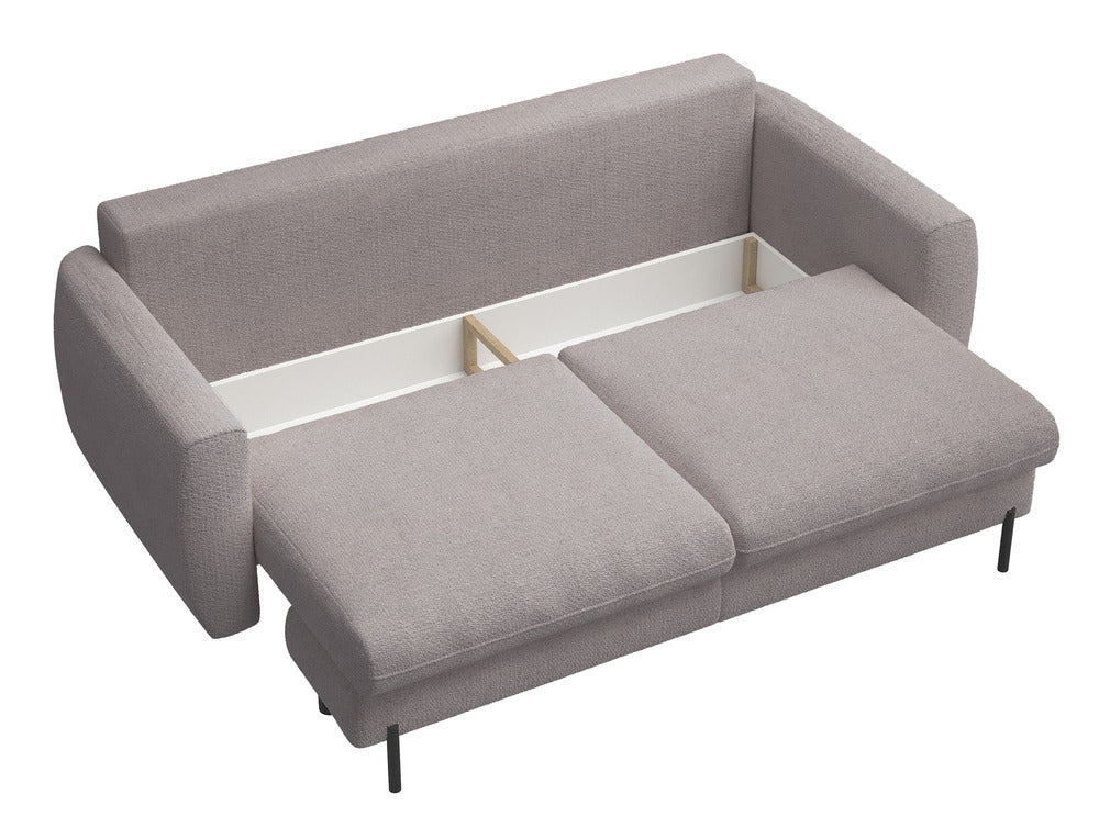 Sofa-lova SEANE, pilkai smėlinis šenilas