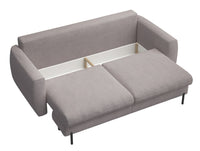 Sofa-lova SEANE, pilkai smėlinis šenilas