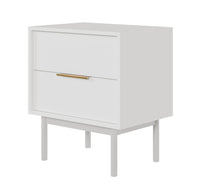 Naktinė spintelė NOLAH, 54 cm, balta