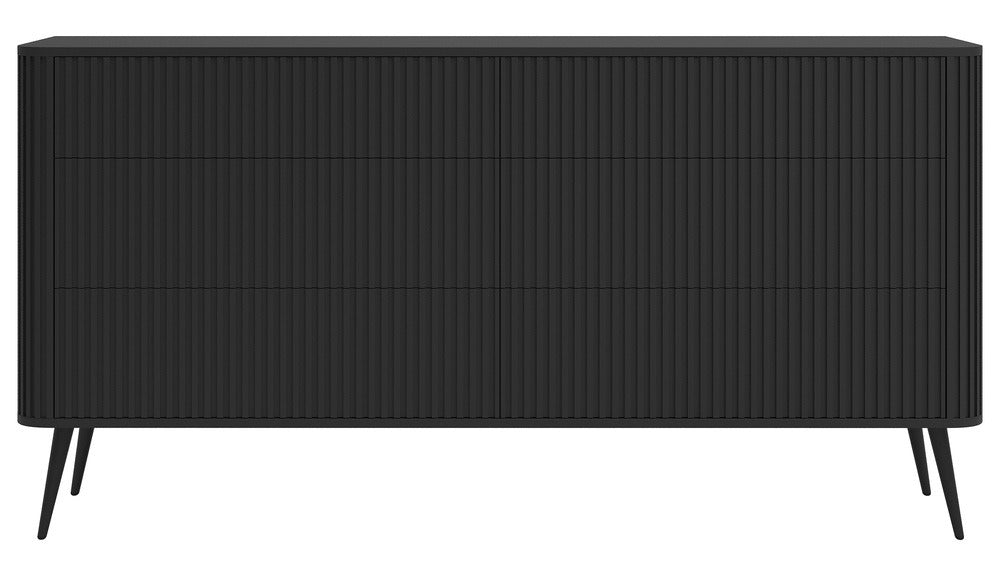 Komoda BRENDAN, 168 cm, juoda