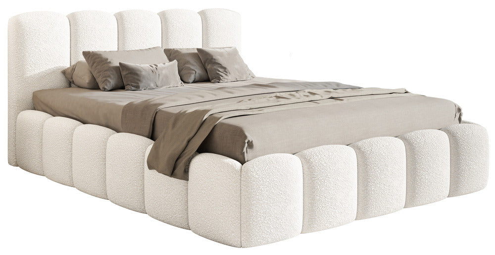 Minkšta lova SOFTY II, kreminis boucle