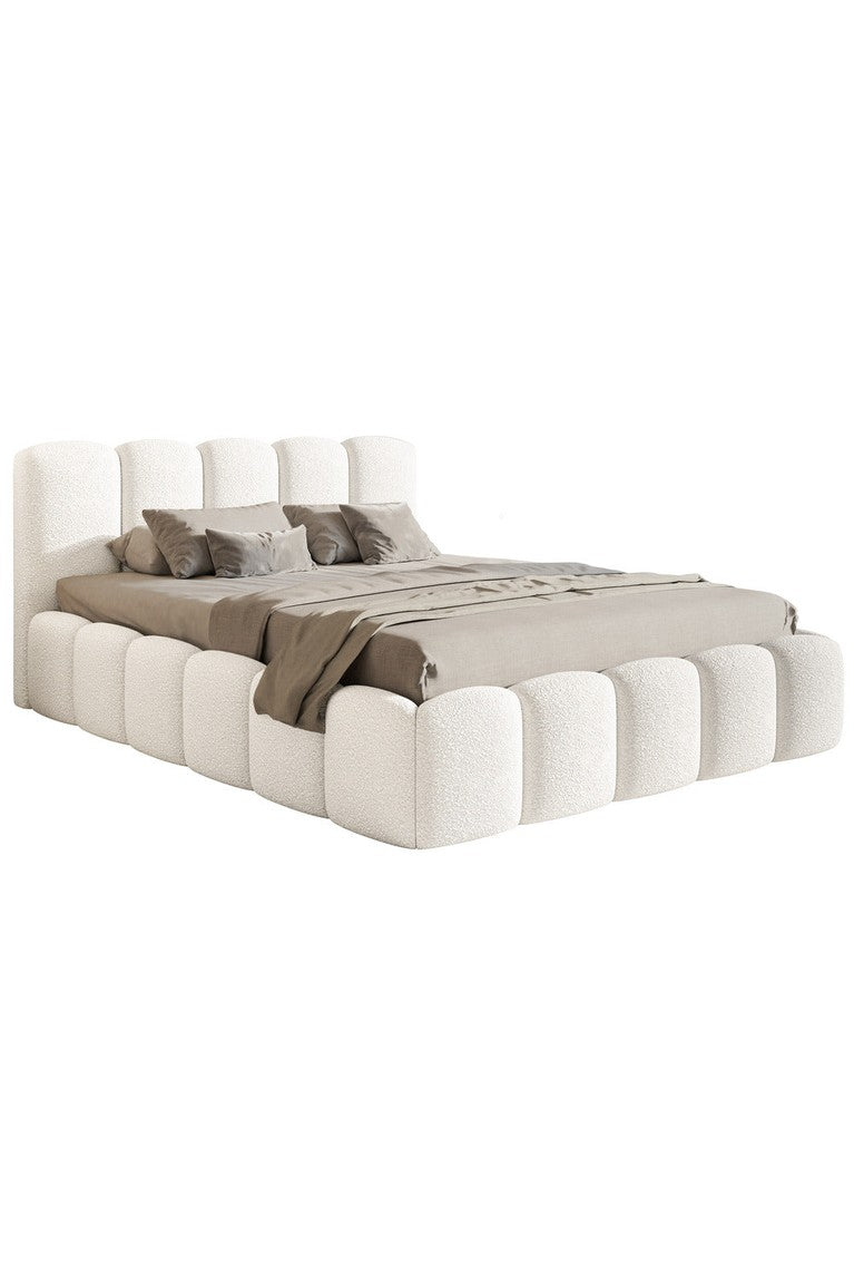 Minkšta lova SOFTY II, kreminis boucle