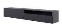 TV spintelė GREYA, juoda, 175 cm