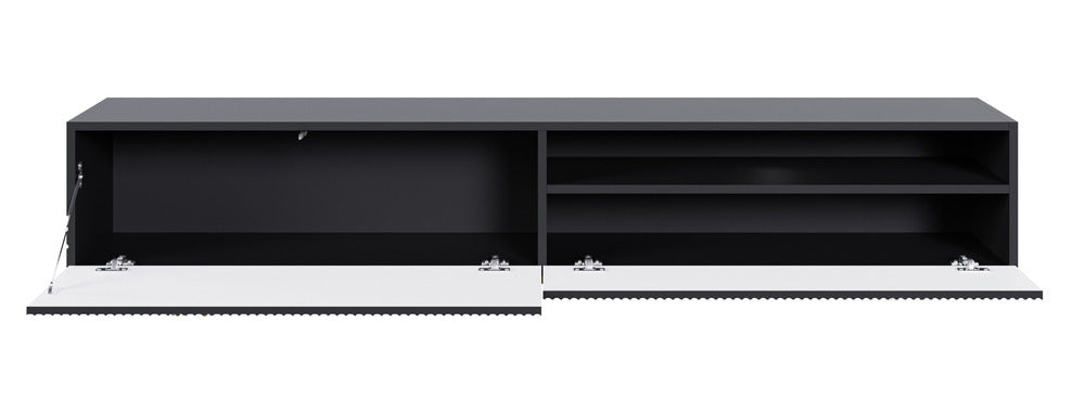 TV spintelė GREYA, juoda, 175 cm