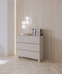 Komoda OLINE, 100 cm, smėlinė