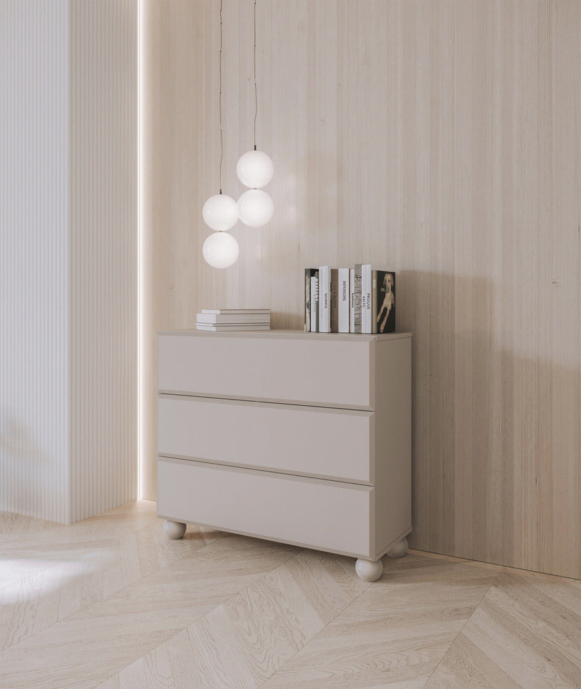 Komoda OLINE, 100 cm, smėlinė