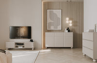 Komoda OLINE, 100 cm, smėlinė