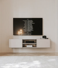 TV spintelė OLINE, 137 cm, smėlinė