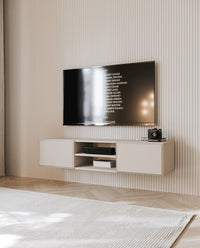 TV spintelė OLINE, 137 cm, smėlinė