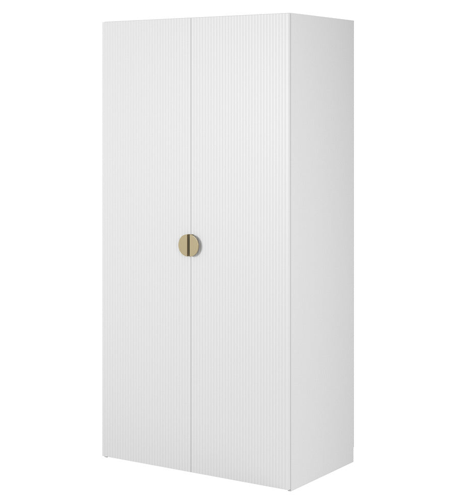Spinta IMOGEN, balta, 100 cm, su lentynomis