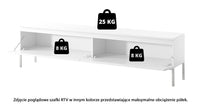 TV spintelė SVEN, juoda, 175 cm, auksinės kojos