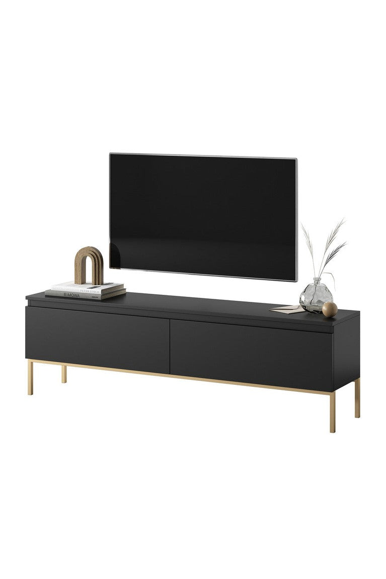 TV spintelė SVEN, juoda, 150 cm, auksinės kojos