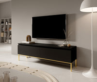 TV spintelė SVEN, juoda, 150 cm, auksinės kojos