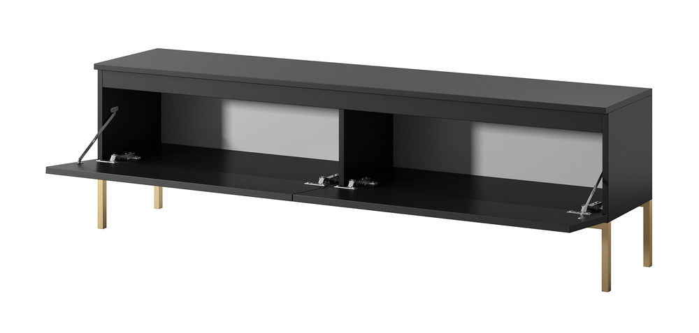 TV spintelė SVEN, juoda, 150 cm, auksinės kojos