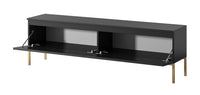 TV spintelė SVEN, juoda, 150 cm, auksinės kojos