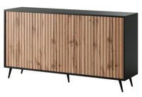 Komoda MAGNUS, 154 cm, juoda, Wotan