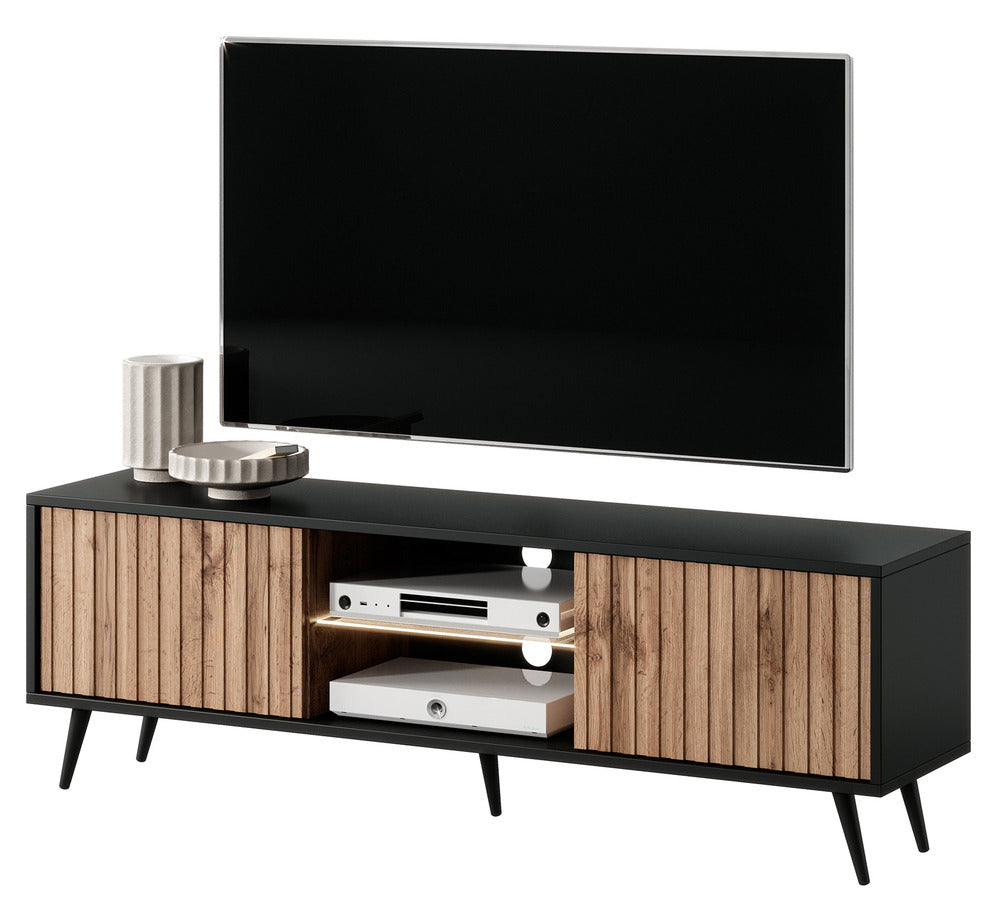 TV spintelė MAGNUS, juoda, 135 cm