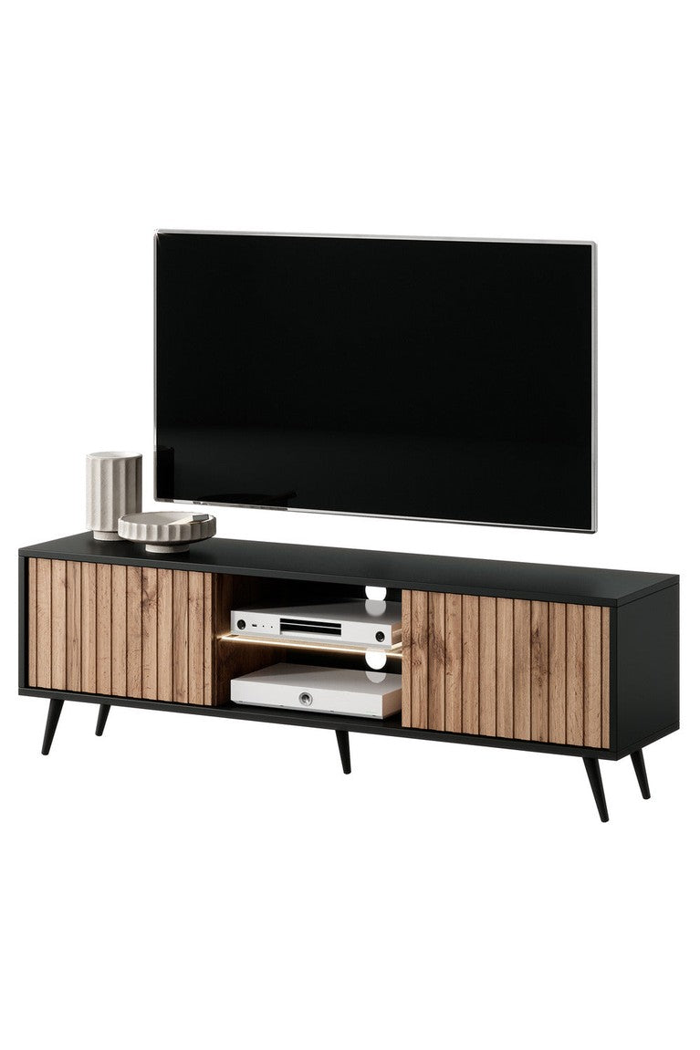TV spintelė MAGNUS, juoda, 135 cm