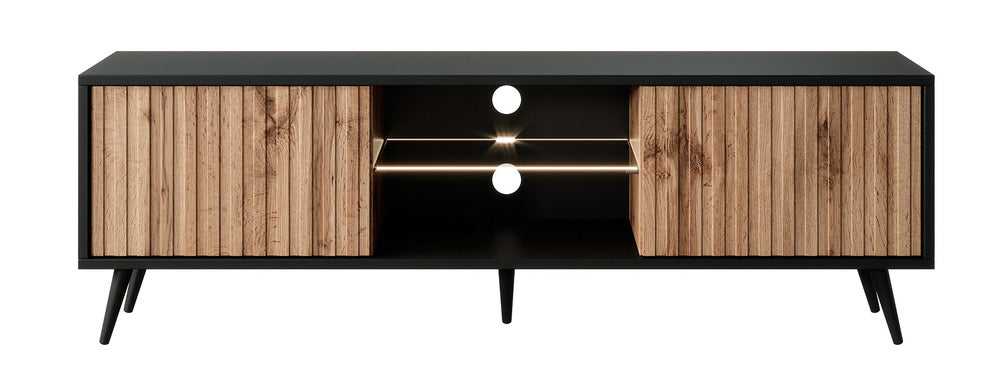 TV spintelė MAGNUS, juoda, 135 cm