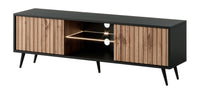 TV spintelė MAGNUS, juoda, 135 cm