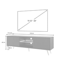 TV spintelė MAGNUS, juoda, 135 cm