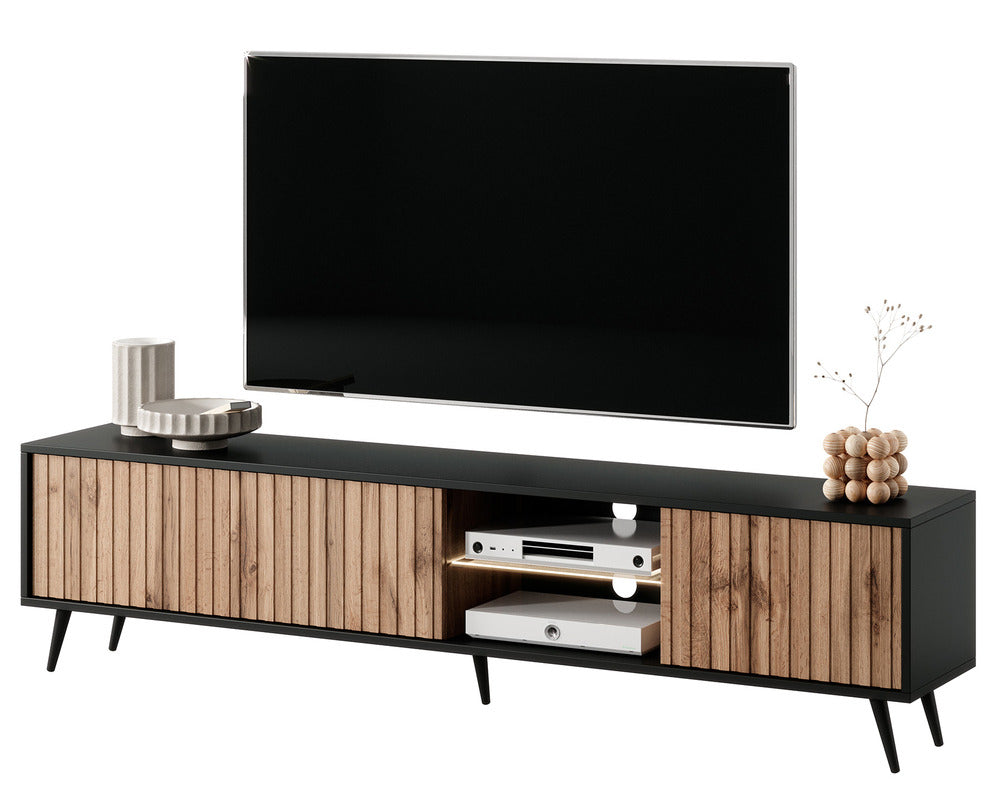 TV spintelė MAGNUS, juoda, 175 cm