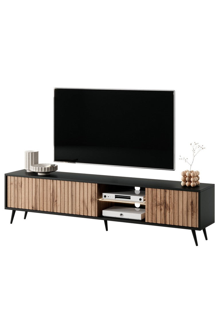 TV spintelė MAGNUS, juoda, 175 cm