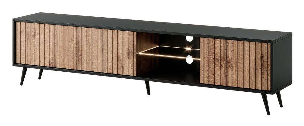 TV spintelė MAGNUS, juoda, 175 cm