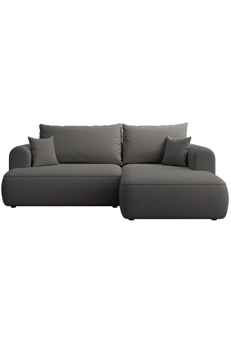 Kampinė sofa CORMAC mini, tamsiai pilka, dešinė