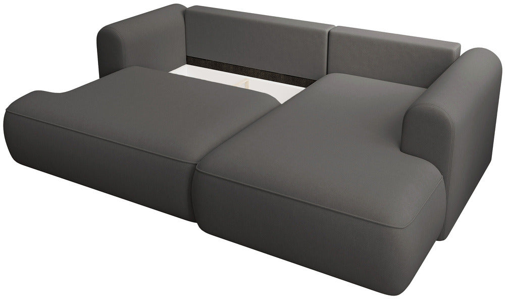 Kampinė sofa CORMAC mini, tamsiai pilka, dešinė