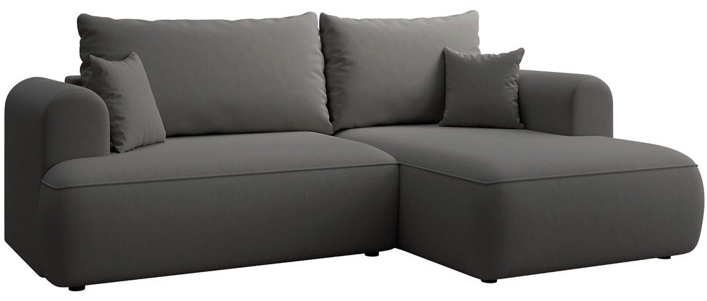 Kampinė sofa CORMAC mini, tamsiai pilka, dešinė