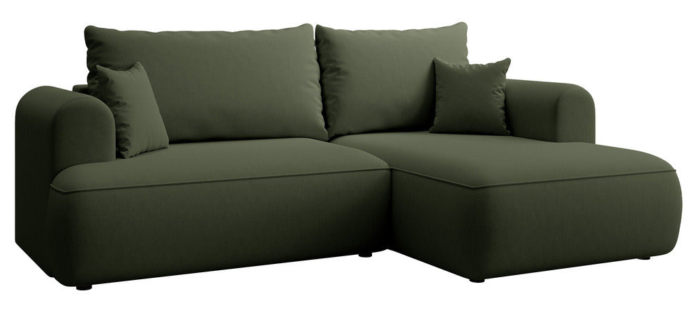 Kampinė sofa CORMAC mini, alyvuogių, dešinė