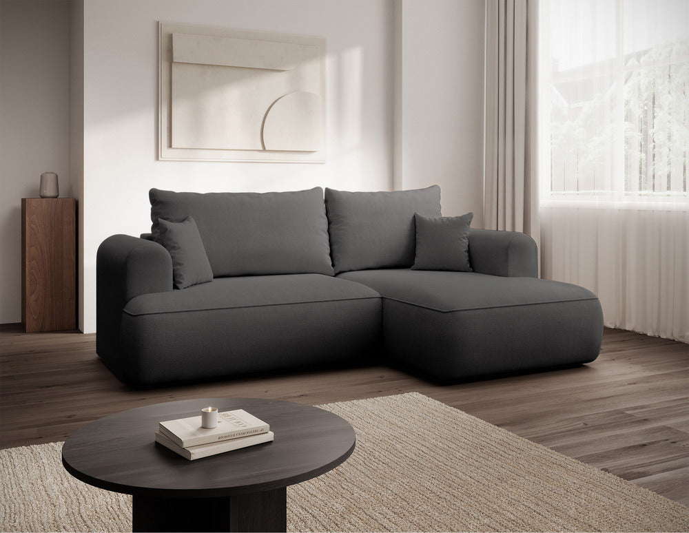 Kampinė sofa CORMAC mini, tamsiai pilka Storm, dešinė