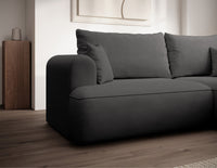 Kampinė sofa CORMAC mini, tamsiai pilka Storm, dešinė