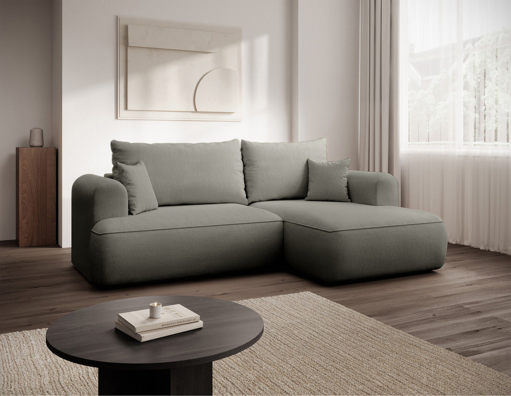 Kampinė sofa CORMAC mini, šviesiai pilka Storm, dešinė