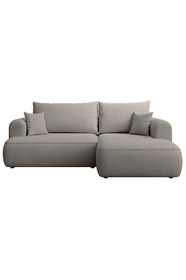 Kampinė sofa CORMAC mini, pilkai smėlinė Storm, dešinė