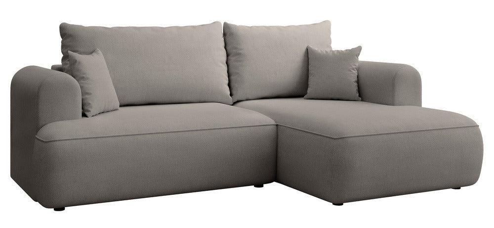 Kampinė sofa CORMAC mini, pilkai smėlinė Storm, dešinė