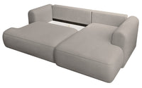 Kampinė sofa CORMAC mini, pilkai smėlinė Storm, dešinė