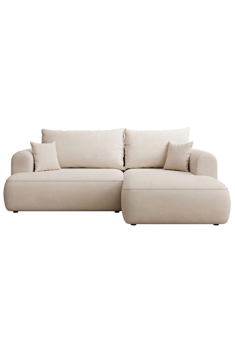 Kampinė sofa CORMAC mini, kreminė Storm, dešinė