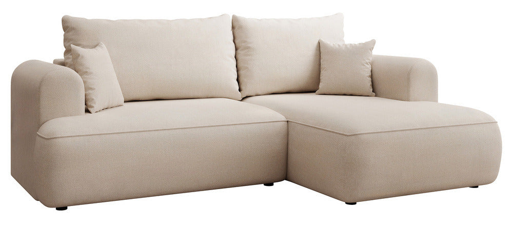 Kampinė sofa CORMAC mini, kreminė Storm, dešinė