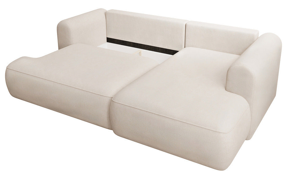 Kampinė sofa CORMAC mini, kreminė Storm, dešinė