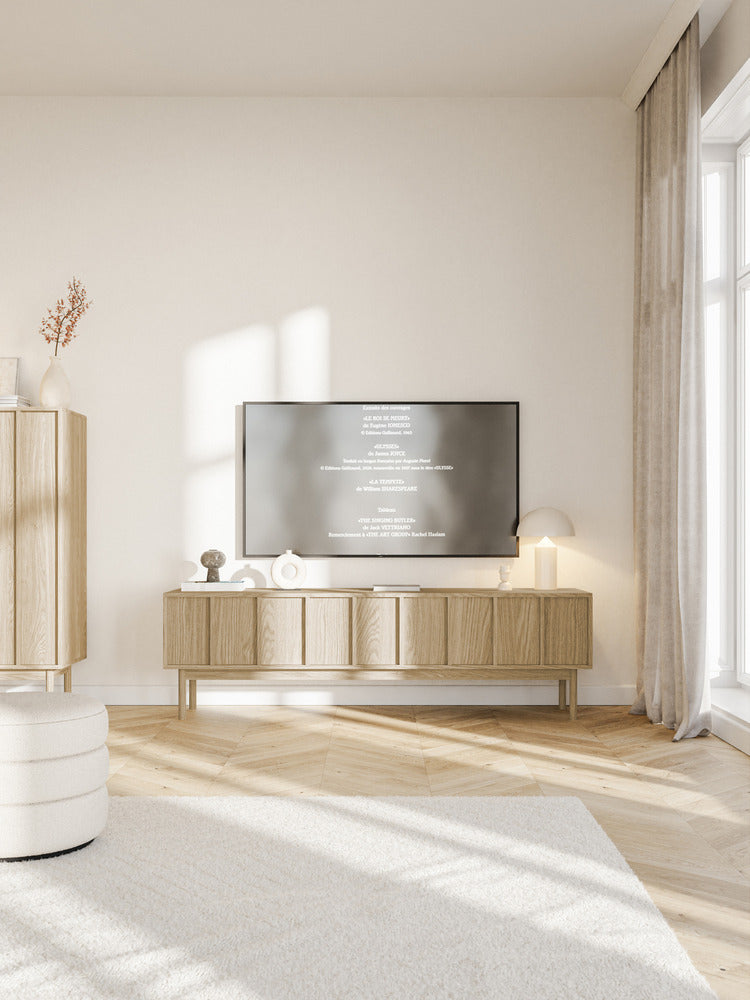 TV spintelė LIADAN, ąžuolas, 170 cm, 2