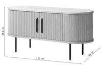 TV spintelė HALDOR, 120 cm, ąžuolas