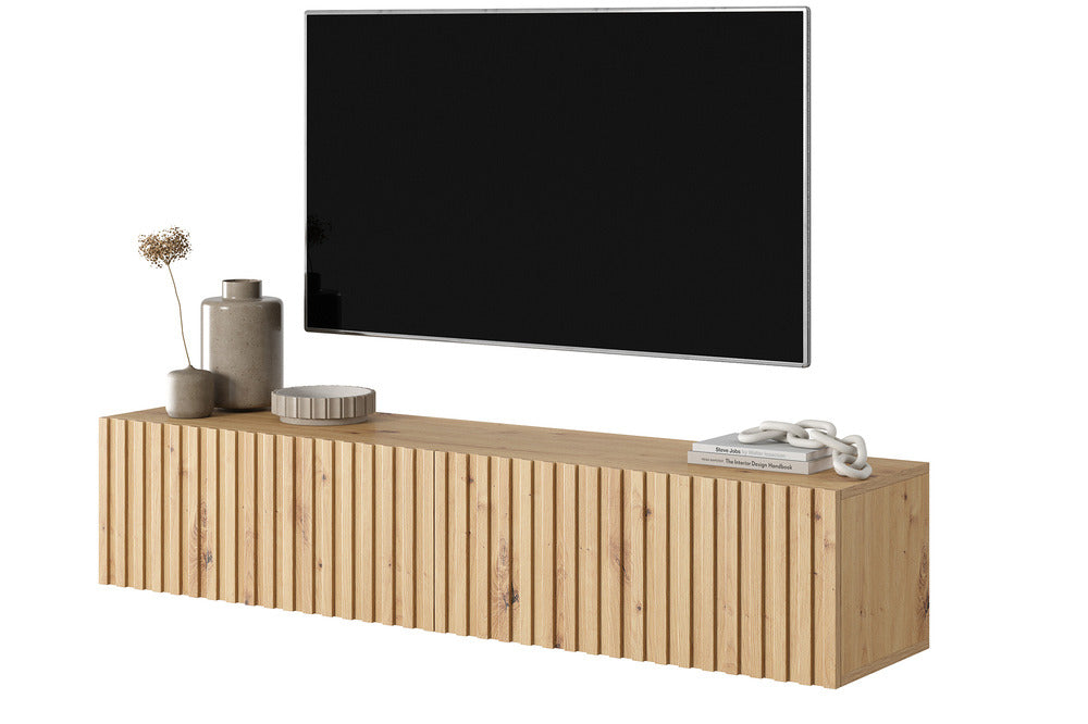 TV spintelė LORCAN, 138,6 cm, ąžuolas